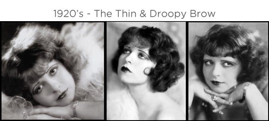 Eyebrows through the ages - 1920s