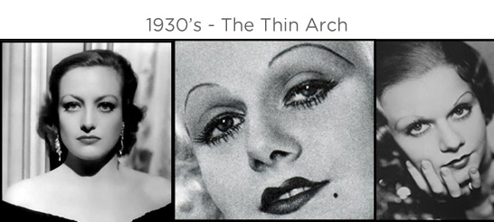 Eyebrows through the ages - 1930s