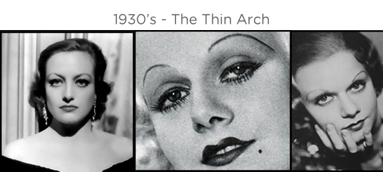 Eyebrows through the ages 3 Eyebrows through the ages - 1930s