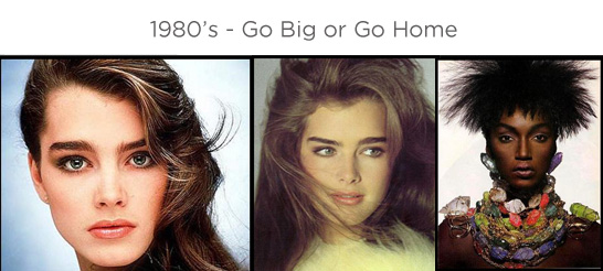 Eyebrows through the ages - 1980s
